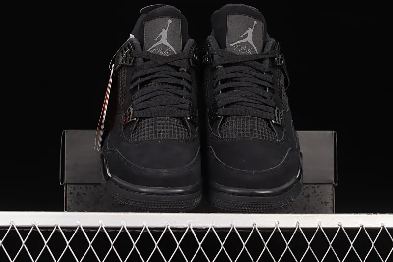 All categories Air Jordan Jordan series basketball shoes Air Jordan 4 foreign trade version Air Jordan 4 Retro "Black Cat" AJ4 Joe 4 Black Cat First layer frosted CU1110-010
